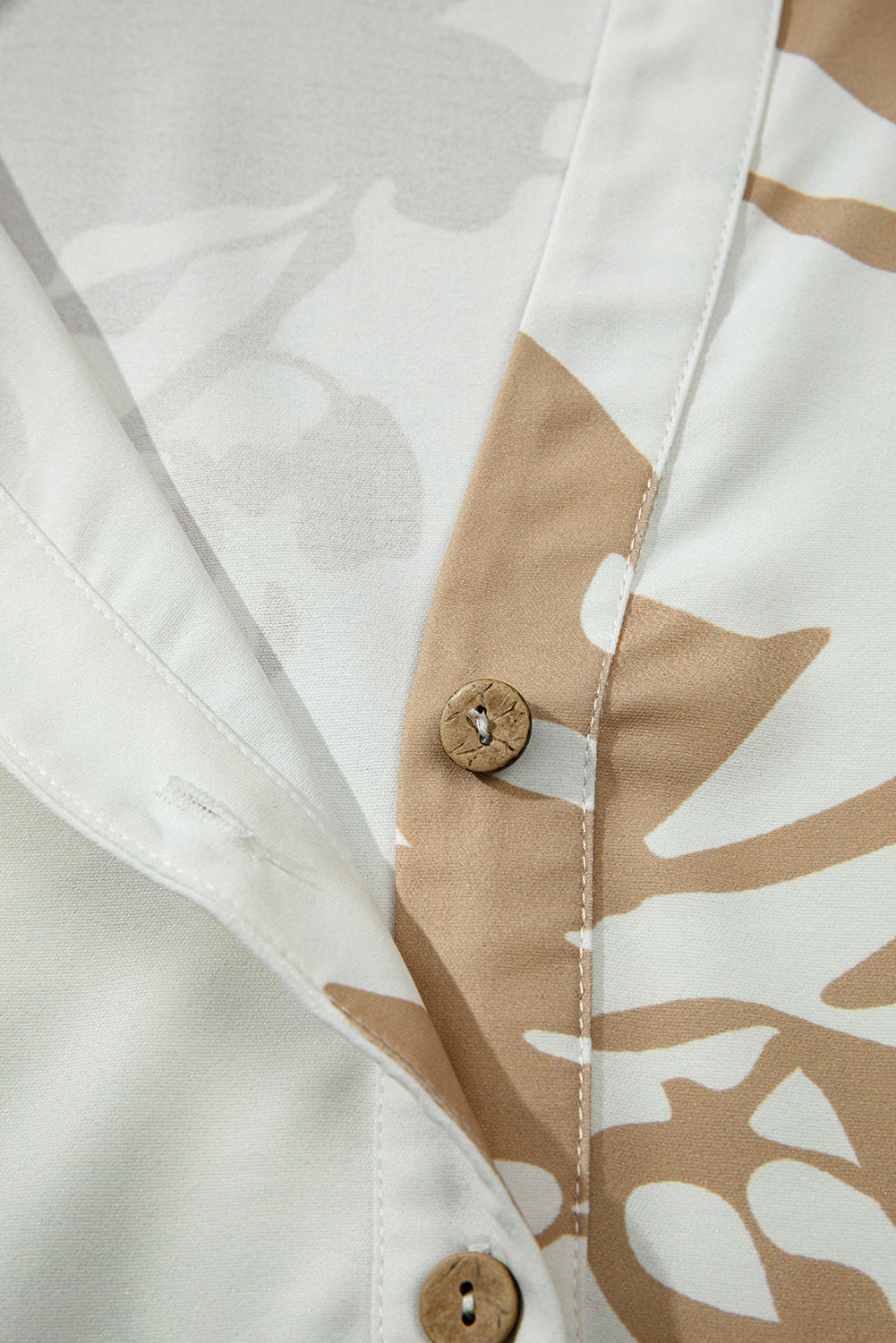 Khaki Abstract Print Ruffle Sleeve Tiered A-line Plus Size Long Dress