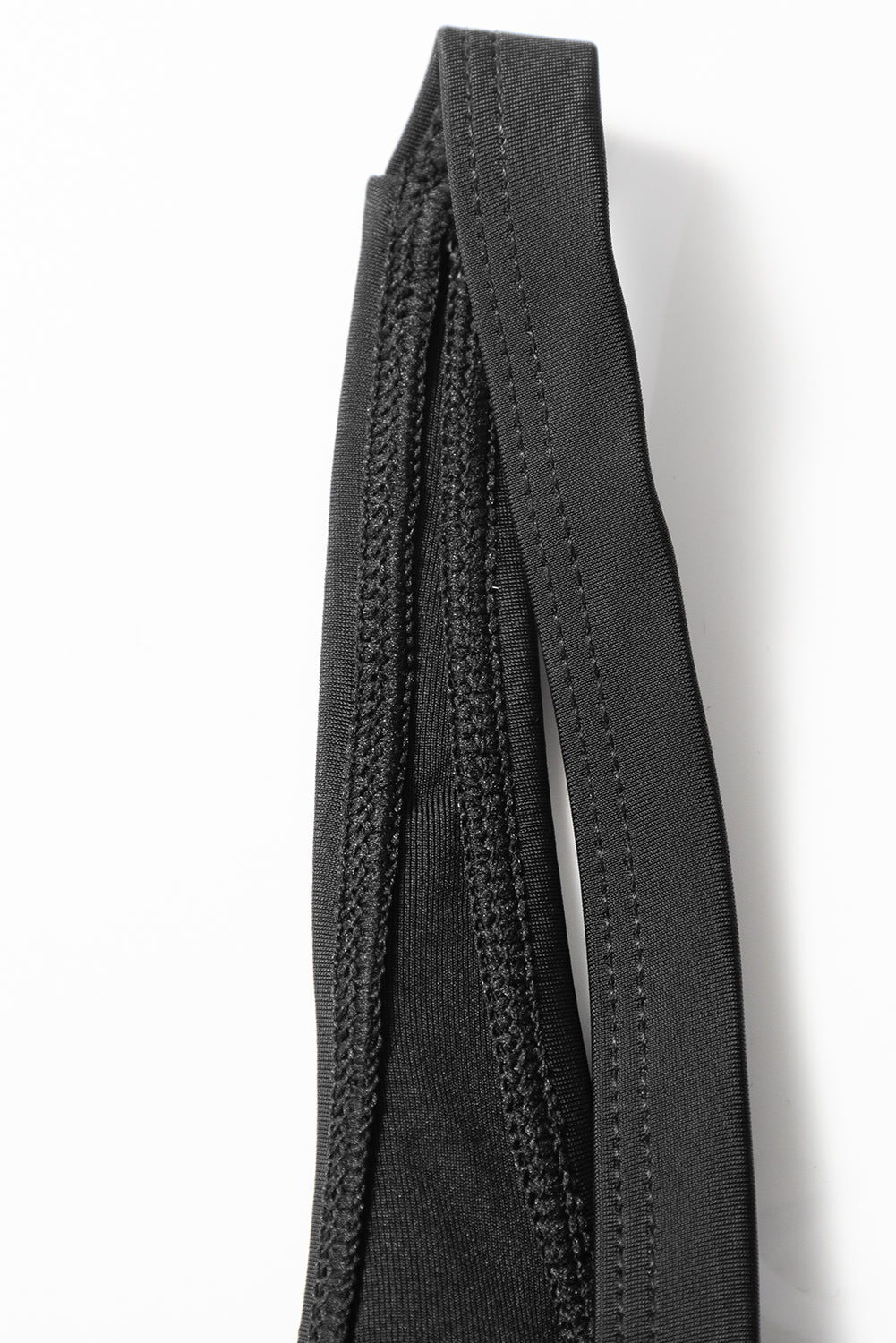 Black Side Tied Waist Square Neck Adjustable Straps A Line One Piece Swim Dress