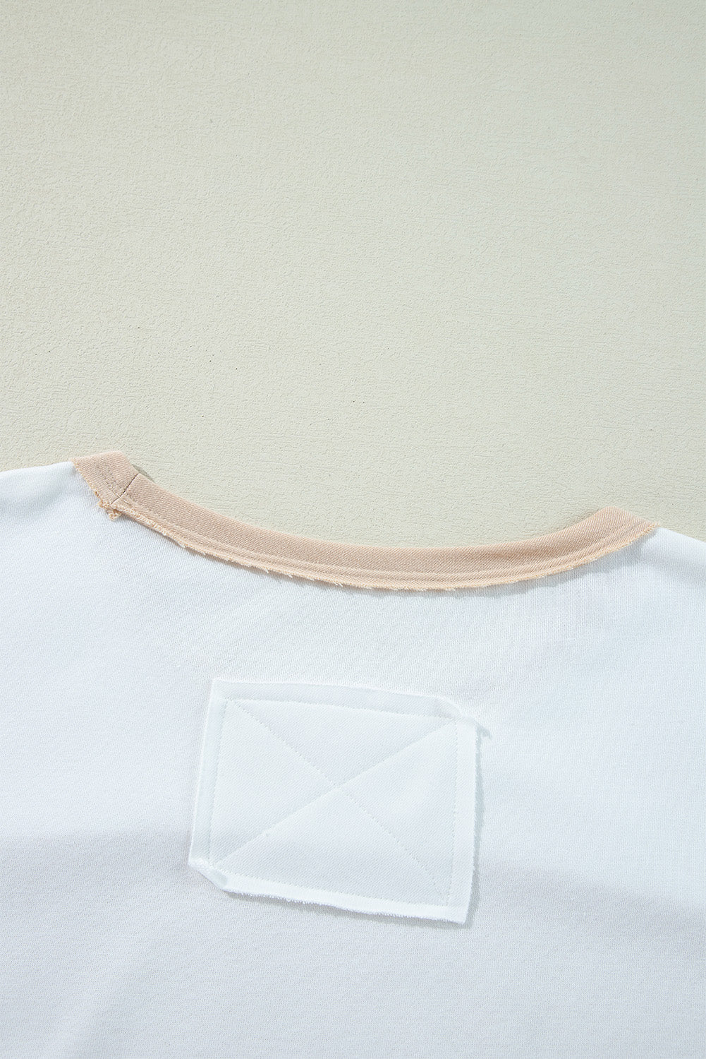 Multicolour Colorblock Patchwork Side Split Tunic T Shirt