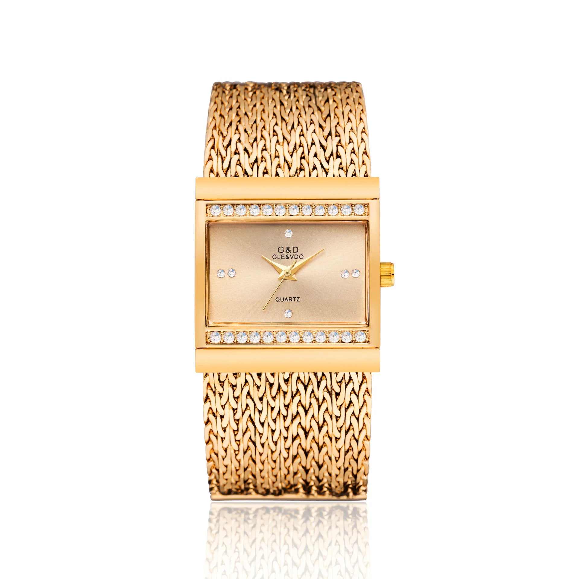 Ladies Wrist Watches Woman Famous Brand Dress Square Design Female Wristwatch Gold Stainless Steel Clock Montre Femme 2024