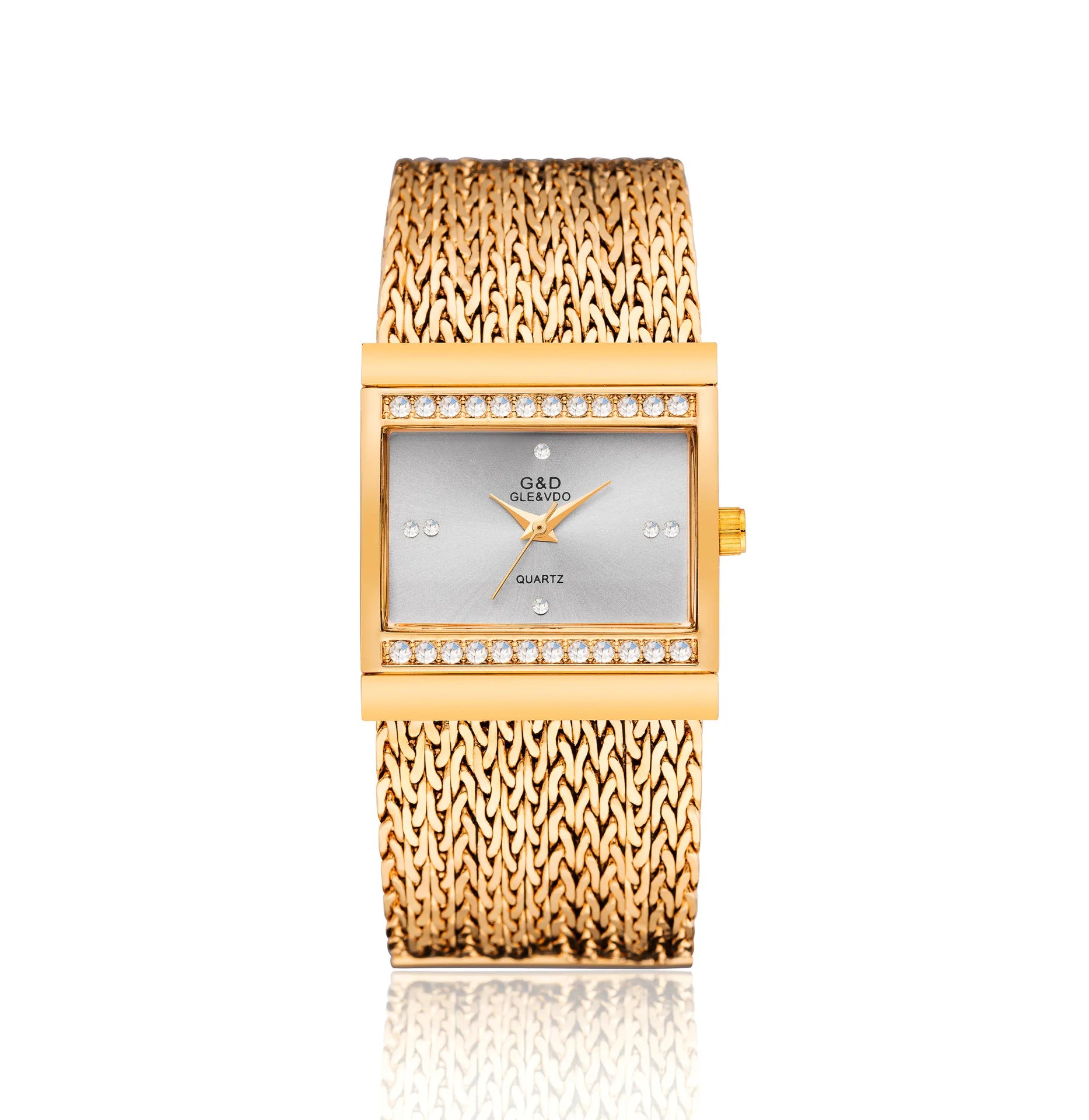 Ladies Wrist Watches Woman Famous Brand Dress Square Design Female Wristwatch Gold Stainless Steel Clock Montre Femme 2024