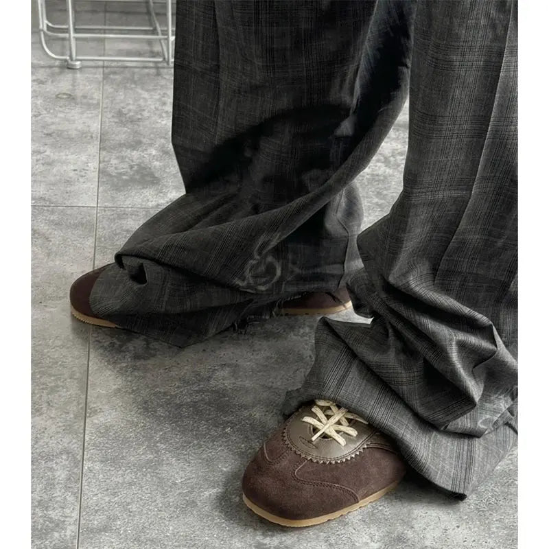 Women's Sports Shoes Genuine Leather 2025 Autumn Retro German Training Shoes High-Quality New Forrest Gump Women's Shoes Flat