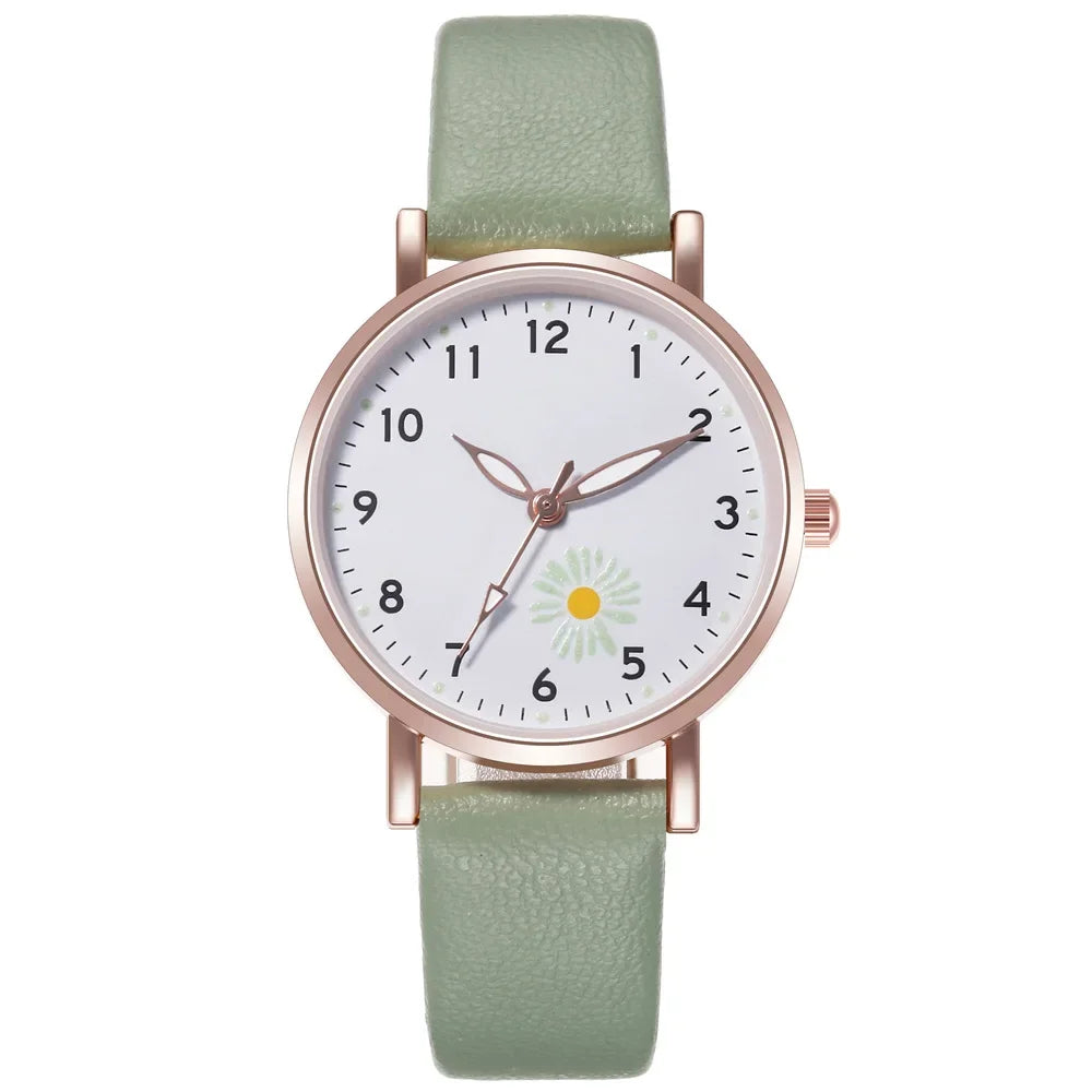 Trendy Ladies Wrist Watches Luminous Women Simple Watches Casual Leather Strap Quartz Watch Clock Montre Femme Relogio Feminino