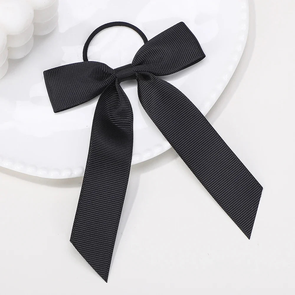 Ribbon Hair Bands Toddler Cheer Bow Head Rope Kids Fashion Solid for Sweet Girls children Party Headwear Hair Accessories