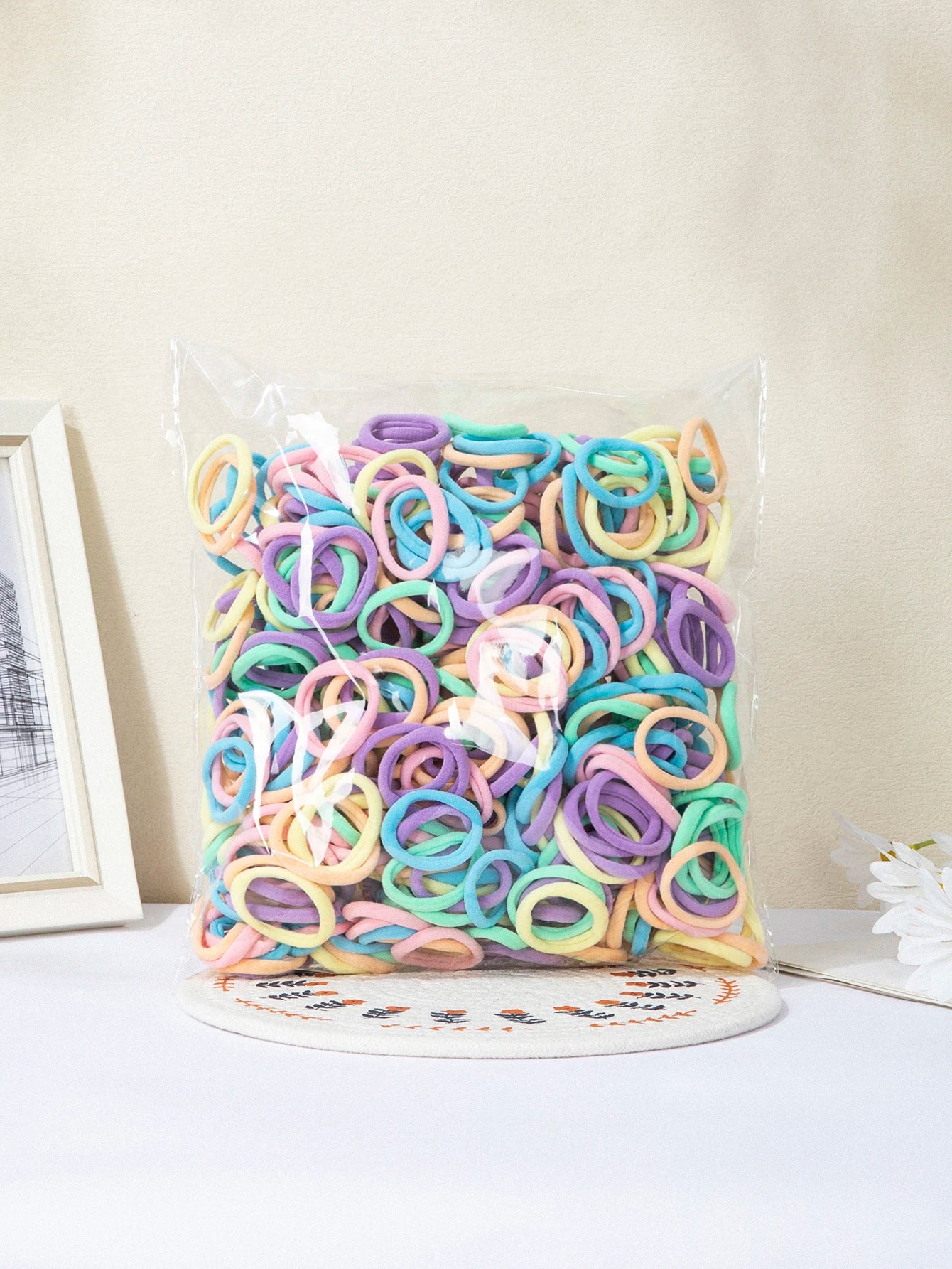 50/100 Pcs Black Gray Large Hair Bands for Women Seamless Ponytail Fashion Pure  headbands hair accessories headband  hair bands