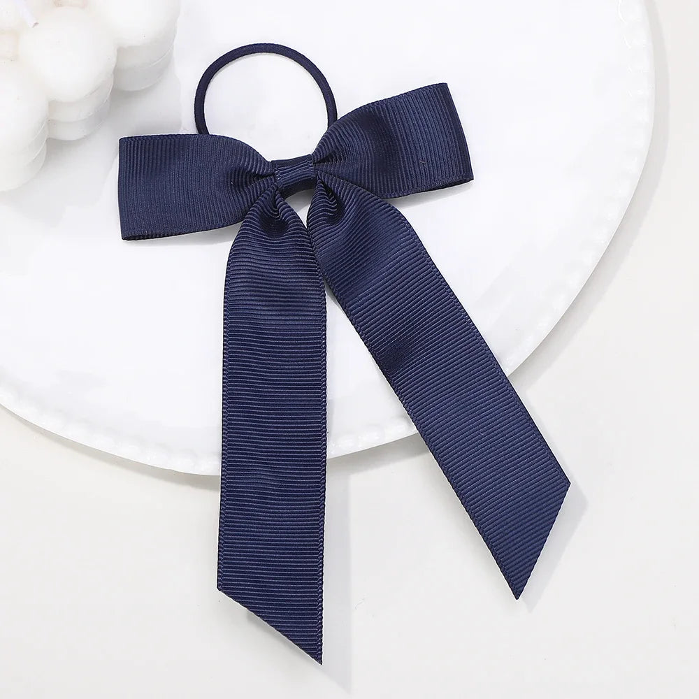 Ribbon Hair Bands Toddler Cheer Bow Head Rope Kids Fashion Solid for Sweet Girls children Party Headwear Hair Accessories