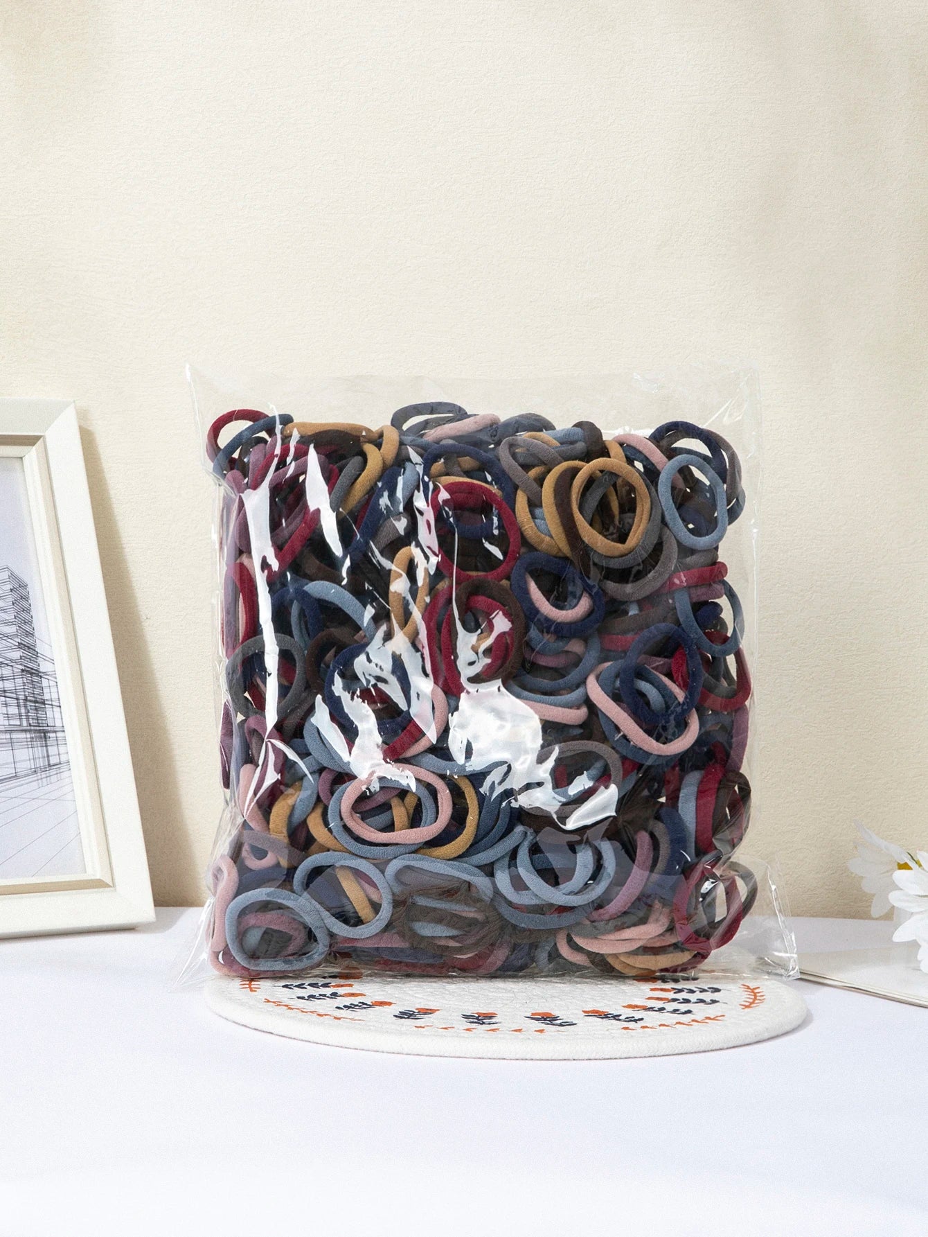 50/100 Pcs Black Gray Large Hair Bands for Women Seamless Ponytail Fashion Pure  headbands hair accessories headband  hair bands