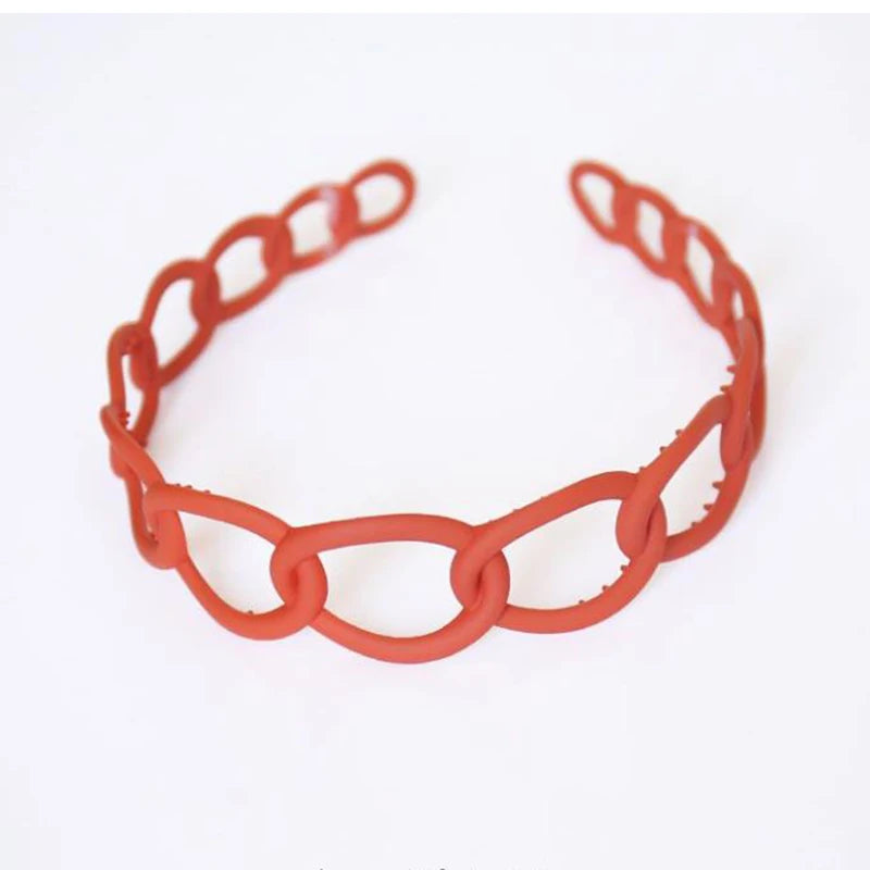 Women Headband Hairband Fashion Chain Round Band For Hair Girls Hair Accessories Headwear Traceless Hair Hoop Bang Holder
