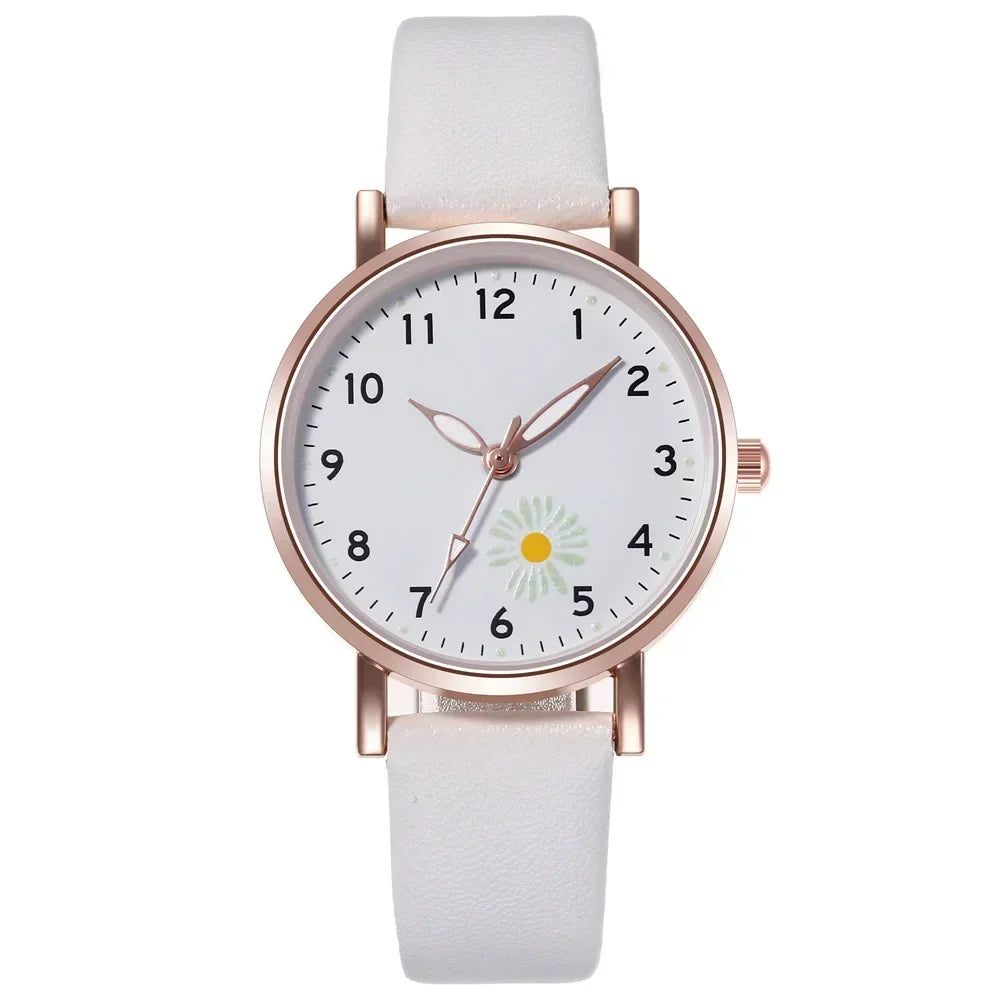 Luxury Watches for Women Luminous Retro Female Watch Ladies Belt Back Light Leather Strap Quartz Wristwatches Montre Femme