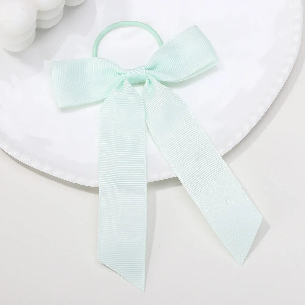 Ribbon Hair Bands Toddler Cheer Bow Head Rope Kids Fashion Solid for Sweet Girls children Party Headwear Hair Accessories