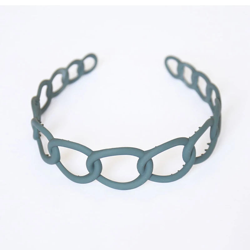Women Headband Hairband Fashion Chain Round Band For Hair Girls Hair Accessories Headwear Traceless Hair Hoop Bang Holder