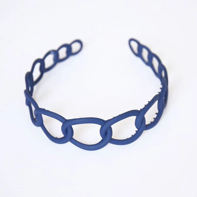 Women Headband Hairband Fashion Chain Round Band For Hair Girls Hair Accessories Headwear Traceless Hair Hoop Bang Holder