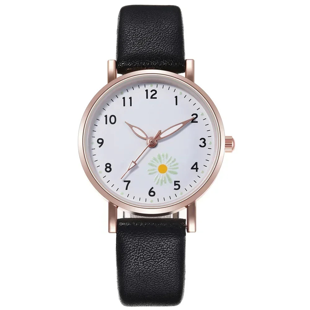 Luxury Watches for Women Luminous Retro Female Watch Ladies Belt Back Light Leather Strap Quartz Wristwatches Montre Femme