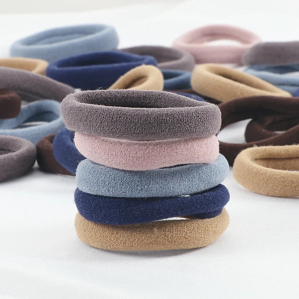 50/100 Pcs Black Gray Large Hair Bands for Women Seamless Ponytail Fashion Pure  headbands hair accessories headband  hair bands