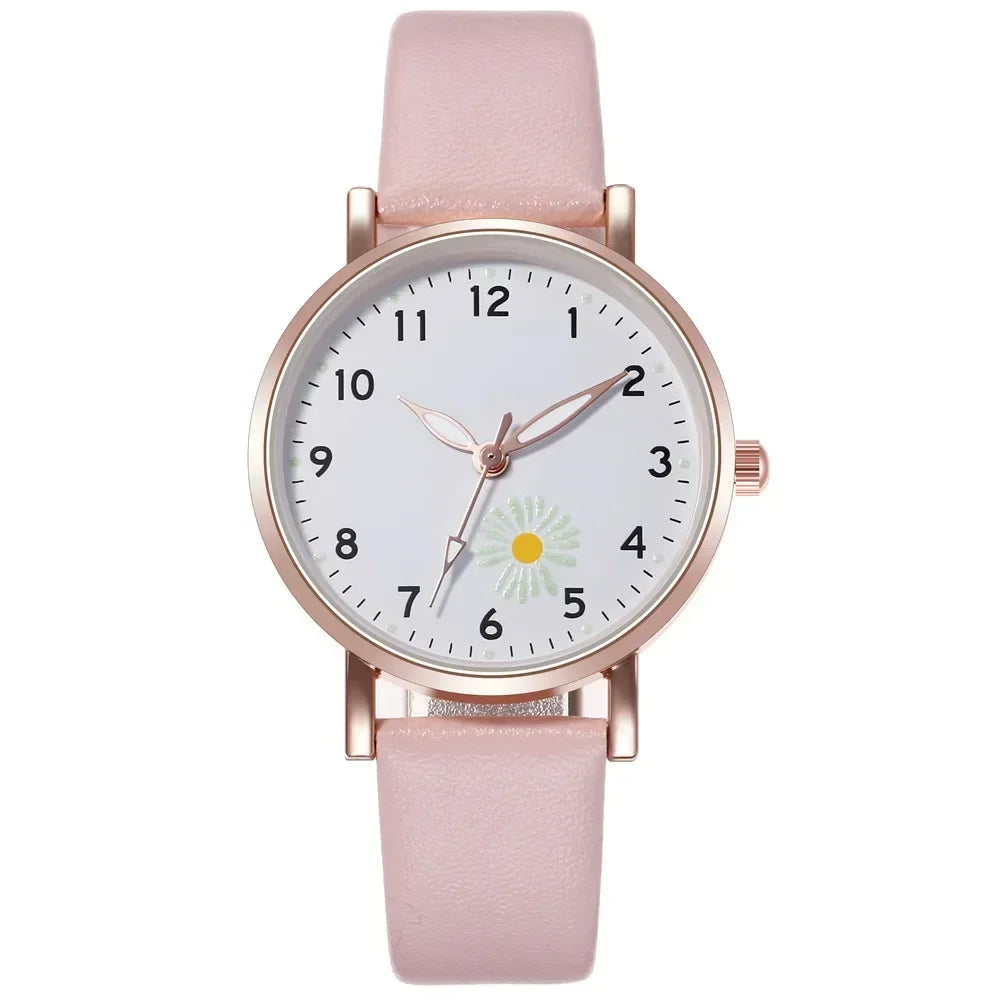 Luxury Watches for Women Luminous Retro Female Watch Ladies Belt Back Light Leather Strap Quartz Wristwatches Montre Femme