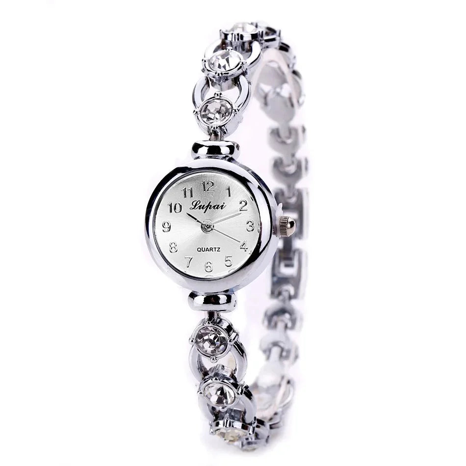 Ladies's Wristwatch Alloy Rhinestone Luxury Diamond Watch for Women Casual Quartz Bracelet Watch Relogio Feminino Часы Женские