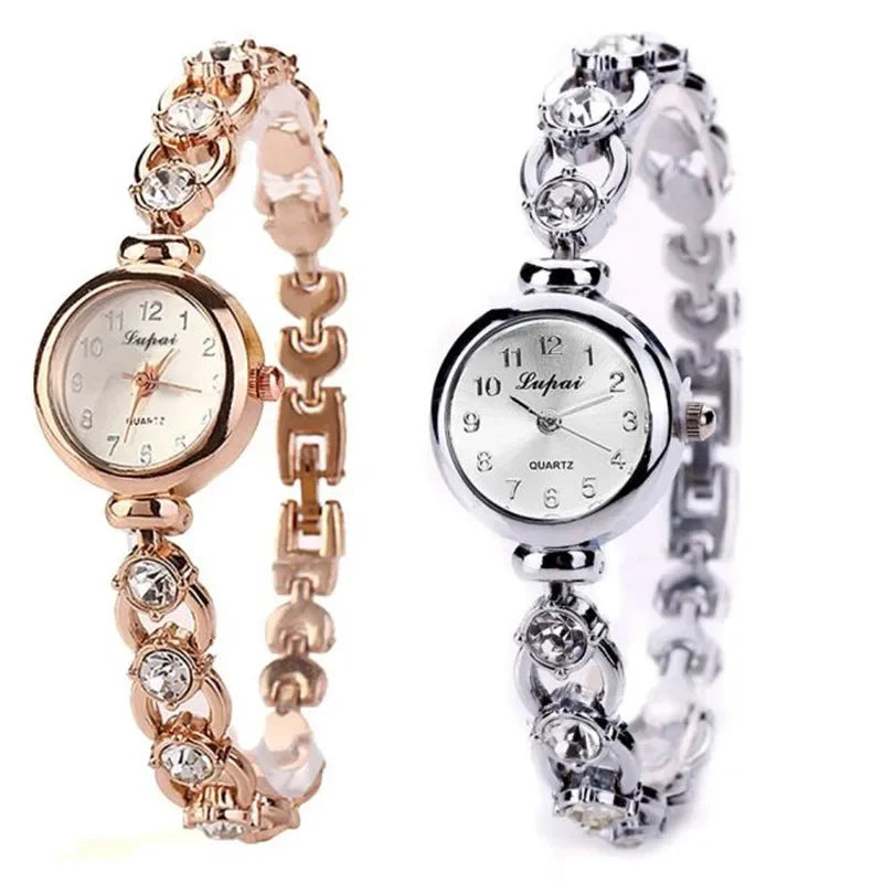 Ladies's Wristwatch Alloy Rhinestone Luxury Diamond Watch for Women Casual Quartz Bracelet Watch Relogio Feminino Часы Женские