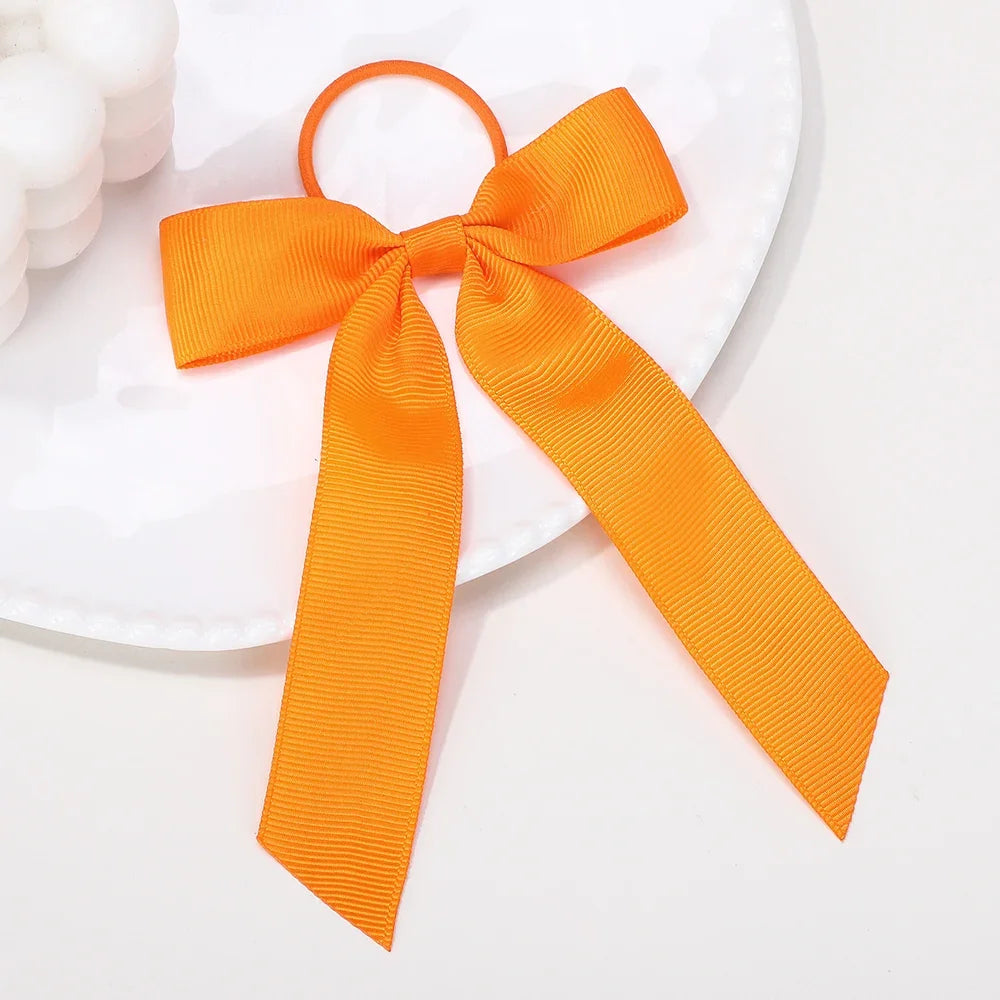 Ribbon Hair Bands Toddler Cheer Bow Head Rope Kids Fashion Solid for Sweet Girls children Party Headwear Hair Accessories