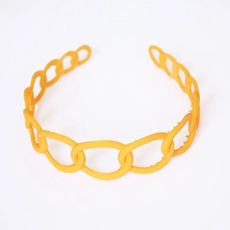 Women Headband Hairband Fashion Chain Round Band For Hair Girls Hair Accessories Headwear Traceless Hair Hoop Bang Holder