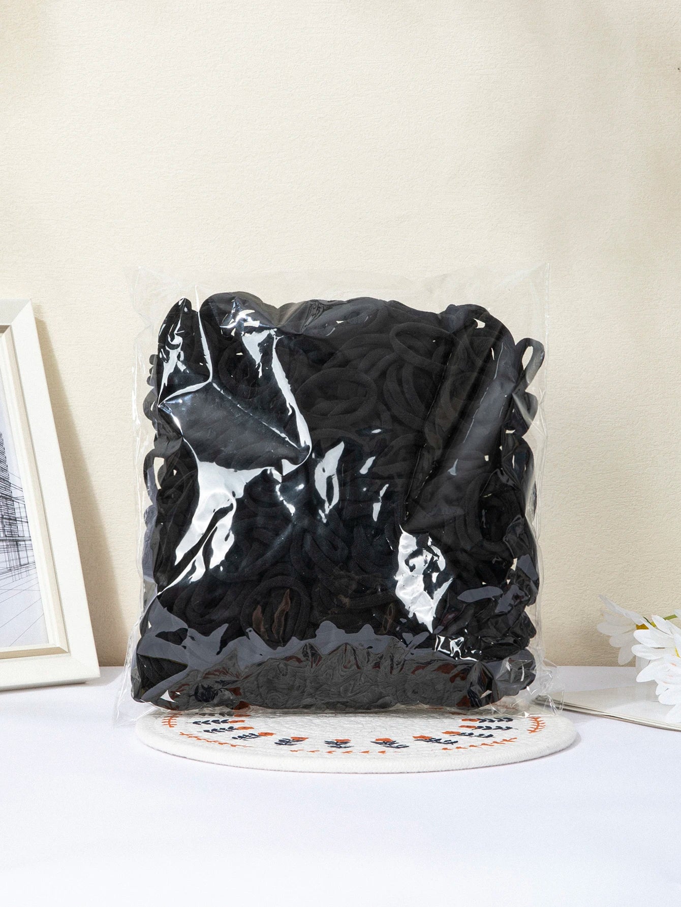 50/100 Pcs Black Gray Large Hair Bands for Women Seamless Ponytail Fashion Pure  headbands hair accessories headband  hair bands