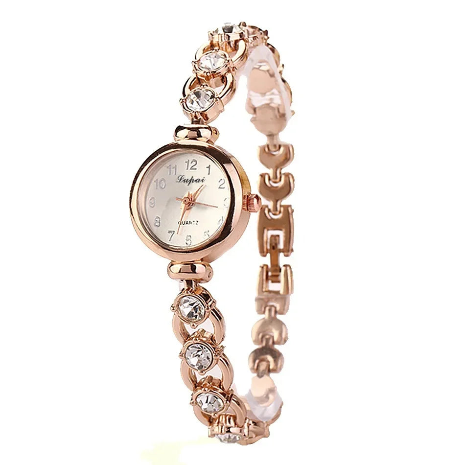 Ladies's Wristwatch Alloy Rhinestone Luxury Diamond Watch for Women Casual Quartz Bracelet Watch Relogio Feminino Часы Женские