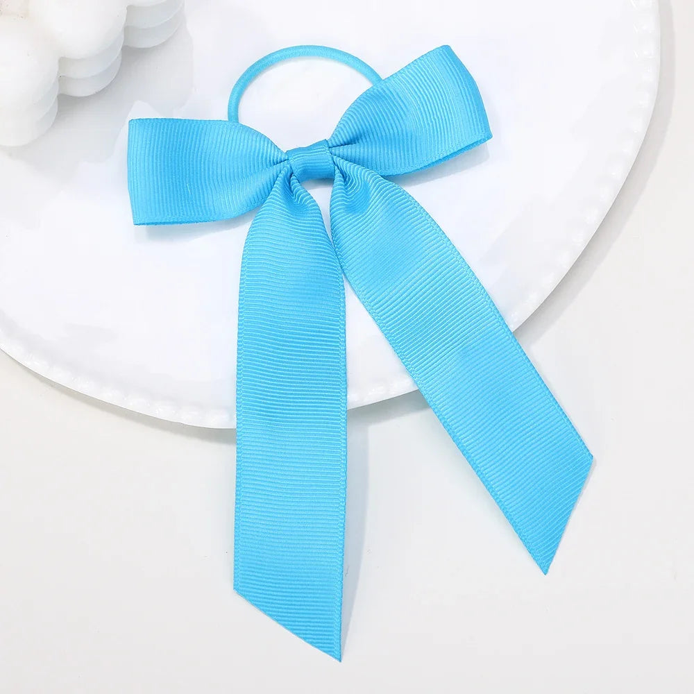 Ribbon Hair Bands Toddler Cheer Bow Head Rope Kids Fashion Solid for Sweet Girls children Party Headwear Hair Accessories