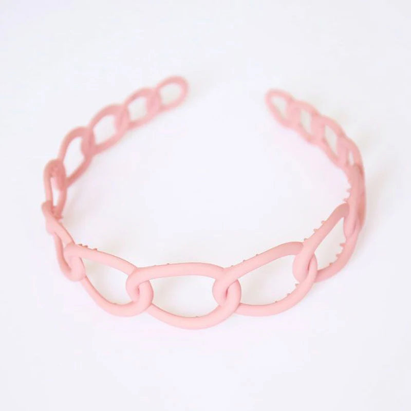 Women Headband Hairband Fashion Chain Round Band For Hair Girls Hair Accessories Headwear Traceless Hair Hoop Bang Holder