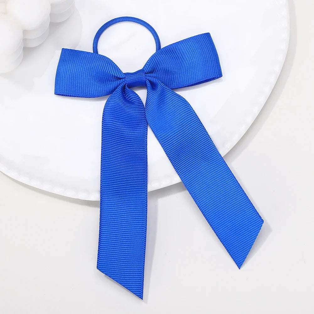 Ribbon Hair Bands Toddler Cheer Bow Head Rope Kids Fashion Solid for Sweet Girls children Party Headwear Hair Accessories