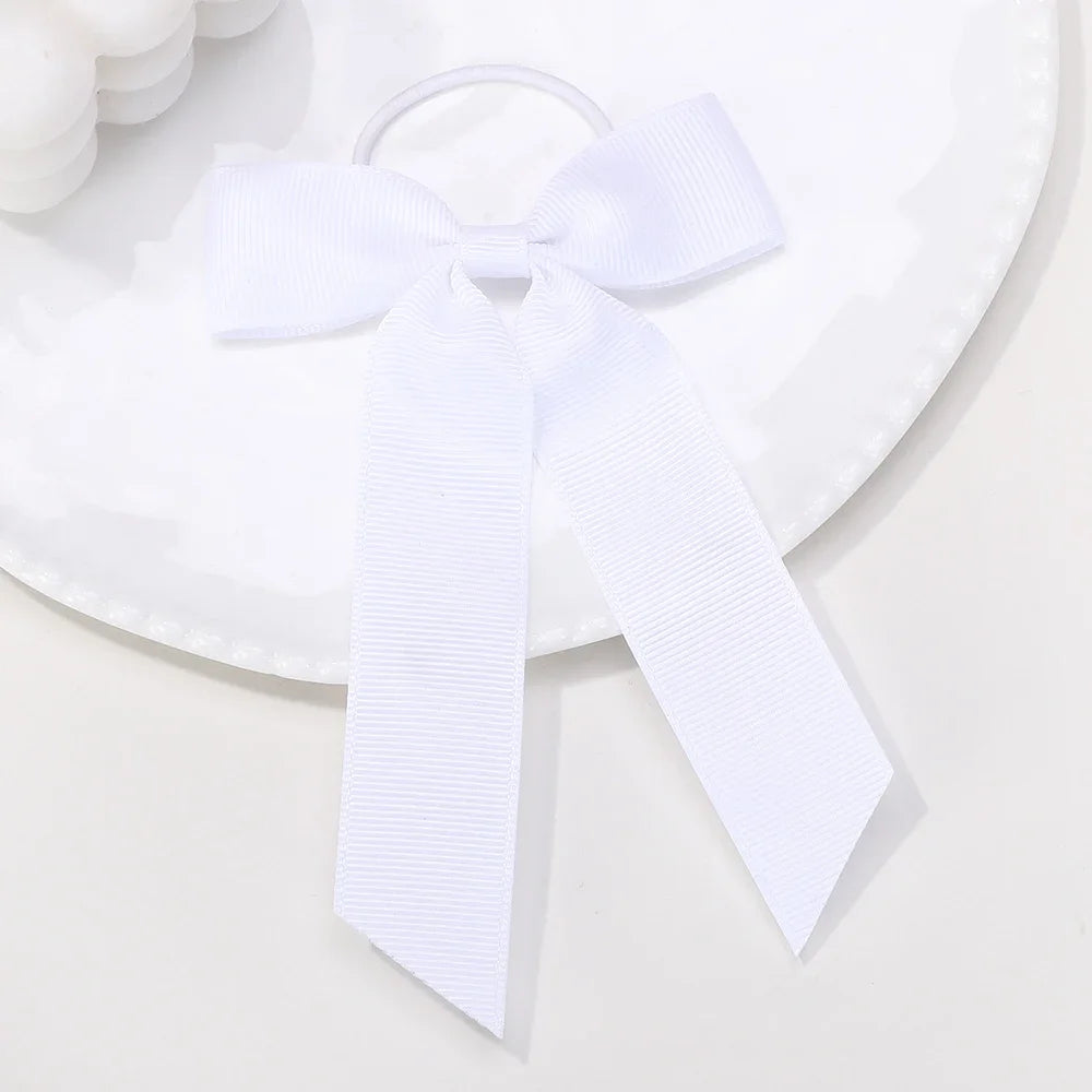 Ribbon Hair Bands Toddler Cheer Bow Head Rope Kids Fashion Solid for Sweet Girls children Party Headwear Hair Accessories