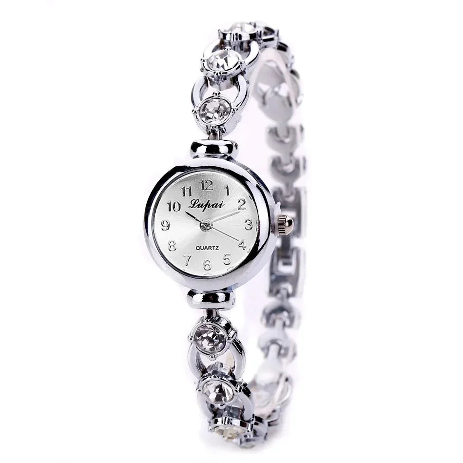 Ladies's Wristwatch Alloy Rhinestone Luxury Watch for Women Casual Quartz Bracelet Watch Relogio Feminino часы женские