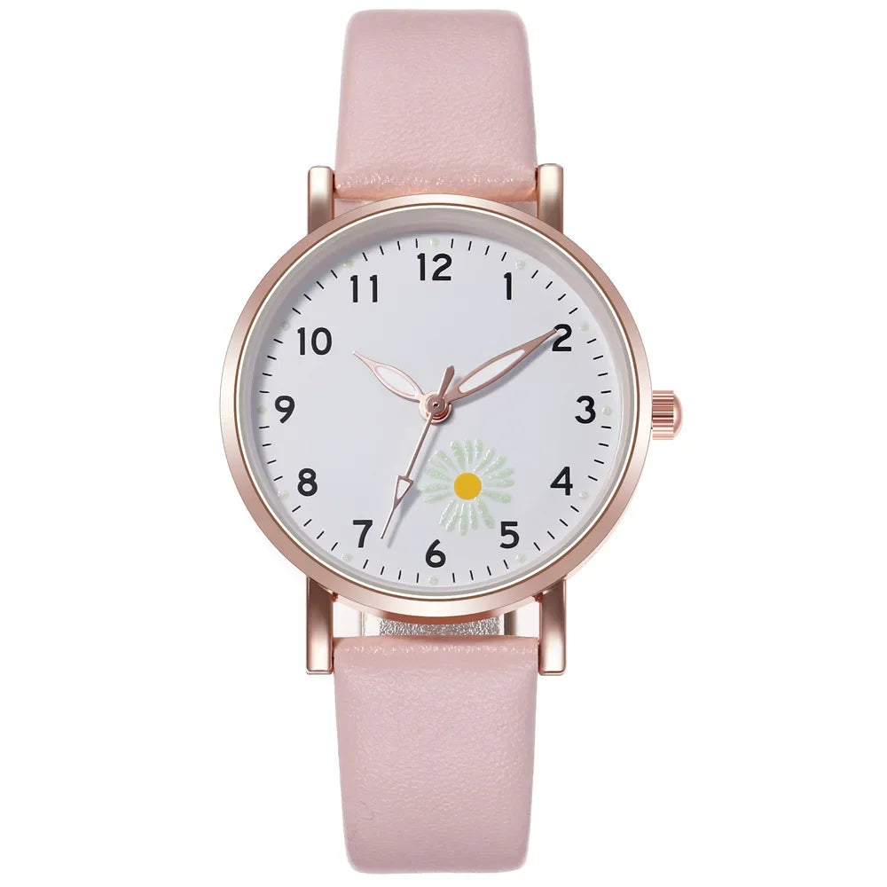 Trendy Ladies Wrist Watches Luminous Women Simple Watches Casual Leather Strap Quartz Watch Clock Montre Femme Relogio Feminino