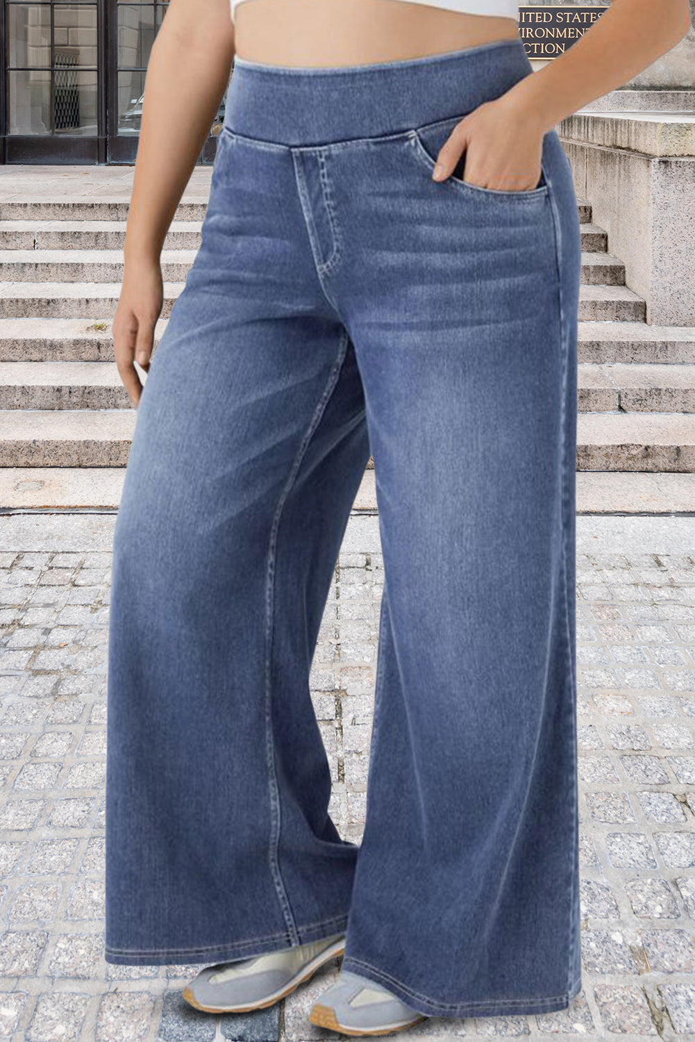 Ashleigh Blue High-rise Wide Leg Jeans